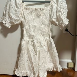 Winston white romper. Size-Small Color-white